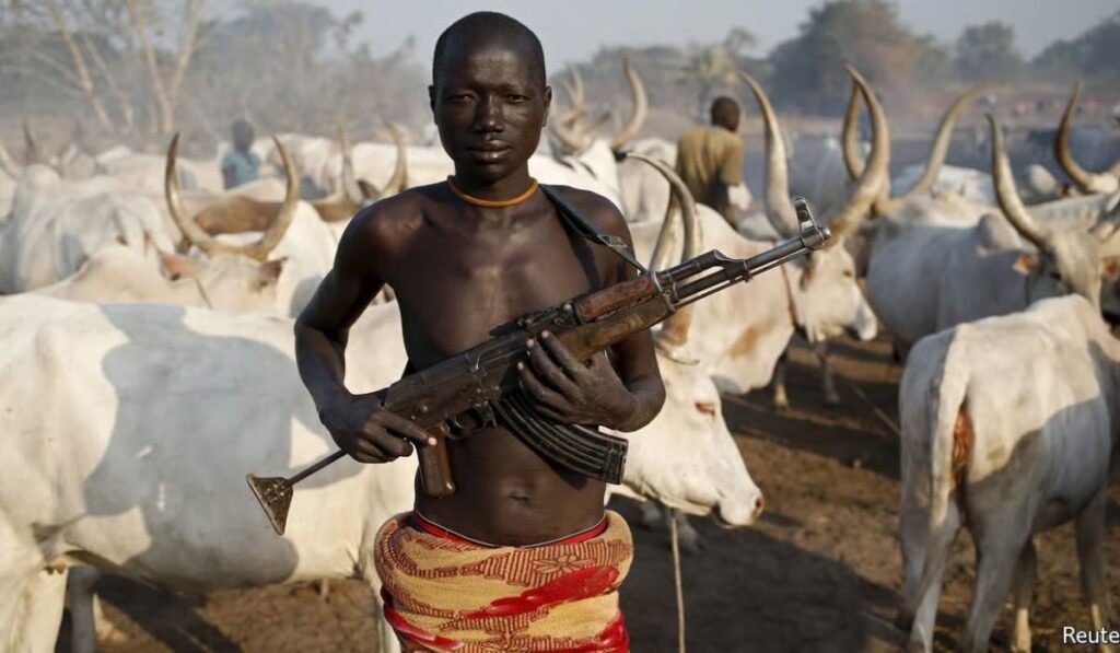 Armed herder