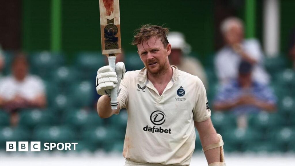 Sam Robson reaches his century