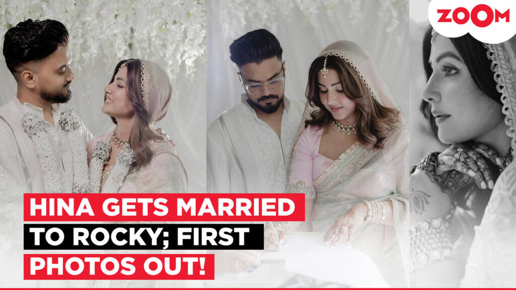 Hina Khan's wedding pics with Rocky Jaiswal out; Surbhi Jyoti, Bipasha Basu send love!