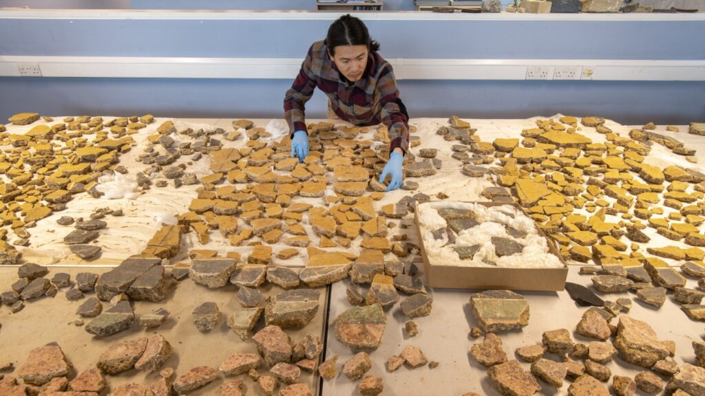 In London, a Roman era demolition pit yields fragments of beauty : NPR