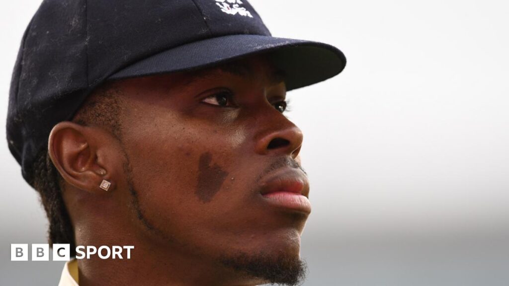 Jofra Archer in Test whites