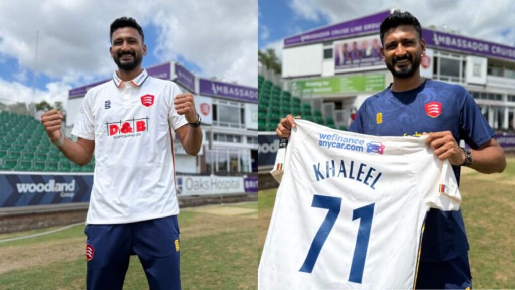 Khaleel Ahmed joins Essex County club. (Credit: Essex Cricket)
