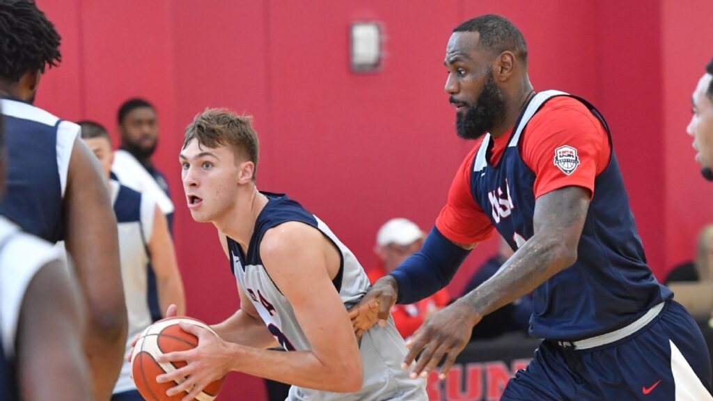 LeBron James -- Cooper Flagg being drafted by Mavericks amazing