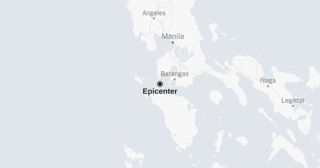 Map: 5.1-Magnitude Earthquake Strikes the Philippines