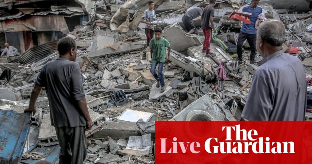 Middle East crisis live: Israeli minister calls for ‘complete halt’ of aid to Gaza | Iran