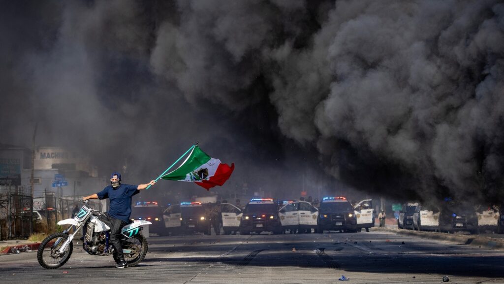 National Guard troops arrive in Los Angeles as immigration protests turn violent