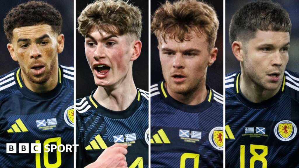 Che Adams, James Wilson, Tommy Conway, and George Hirst