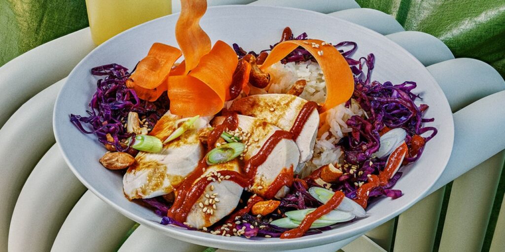 Poached Chicken With Lemongrass Veggies and Sticky Rice Recipe