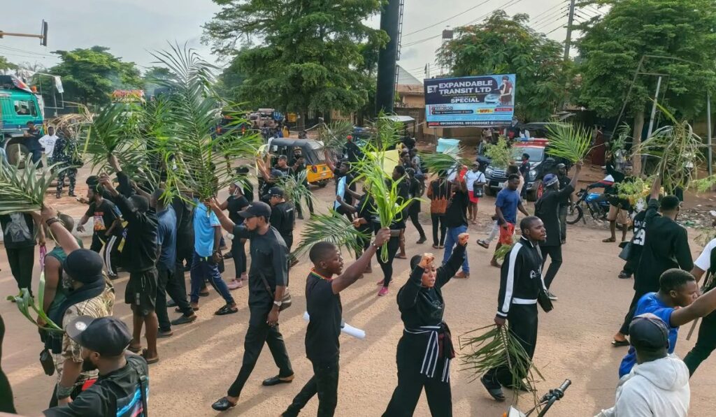 Youths protest in Benue