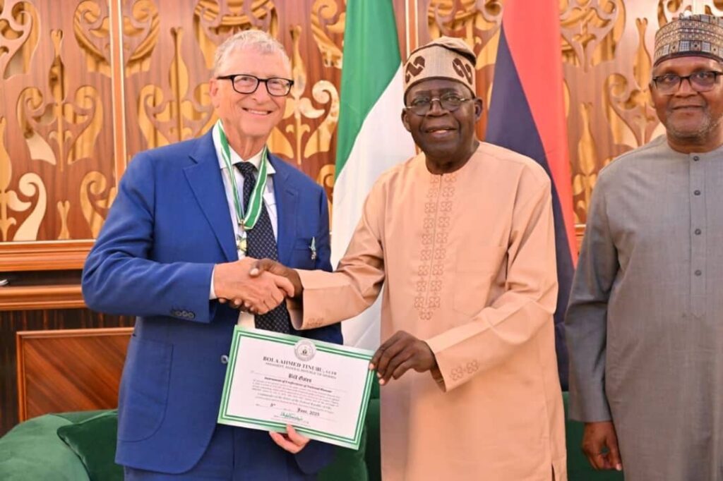Bill Gates and President Bola Tinubu