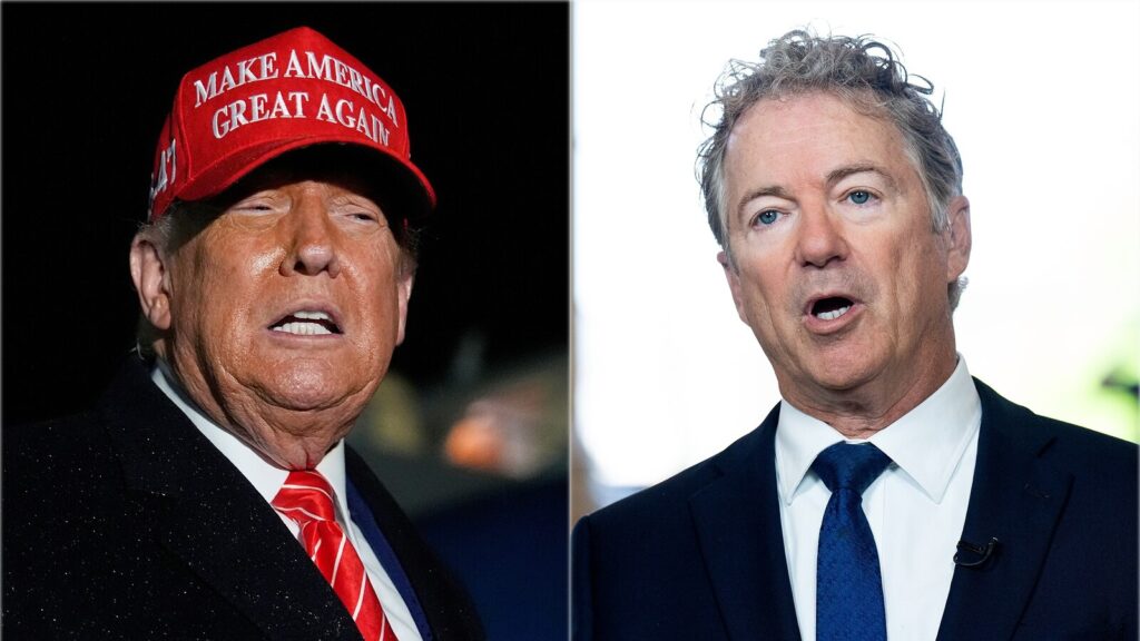 Trump ramps up criticism of GOP Sen. Rand Paul amid push to pass his funding bill