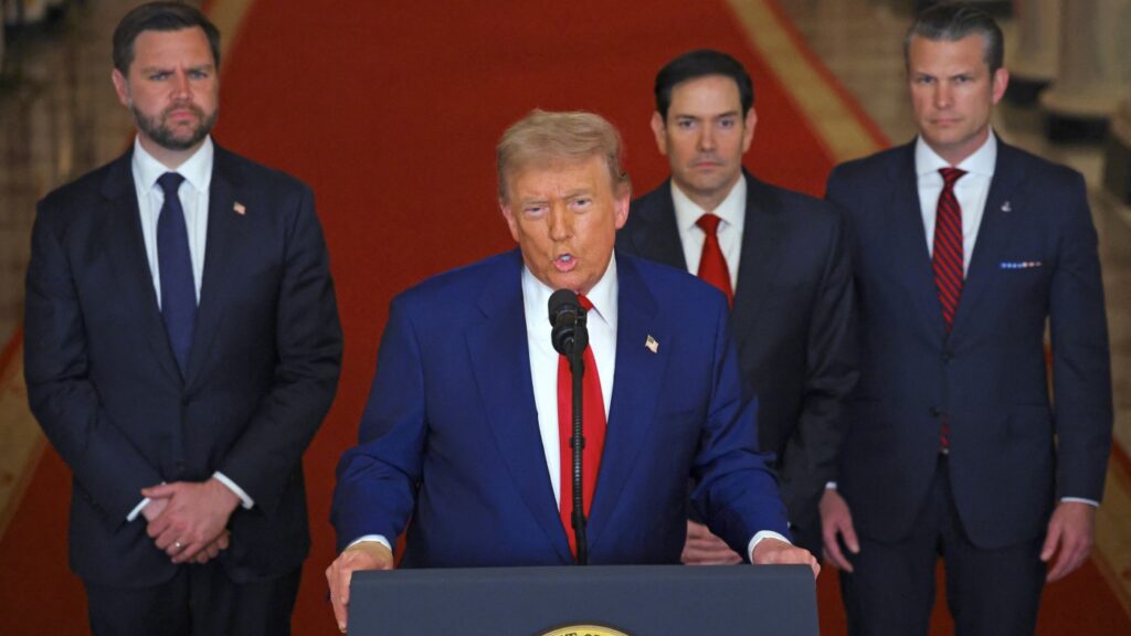 Trump says U.S. 'completely and totally obliterated' nuclear facilities in Iran : NPR