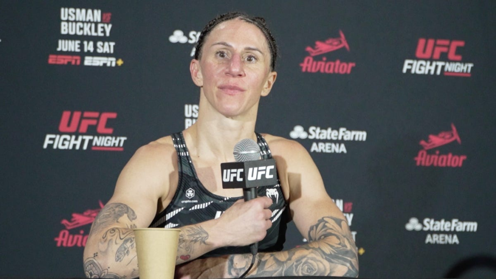 UFC on ESPN 69 backstage post-fight interviews with winners
