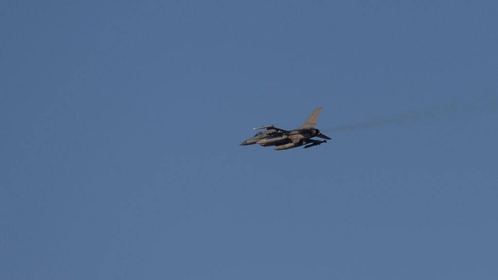 Ukraine loses F-16 fighter amid massed Russian drone, missile attack