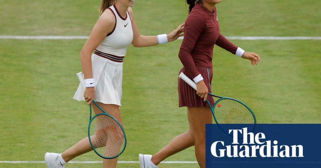 ‘Boultercanu’ serve doubles delight as women’s tennis returns to Queen’s Club | Tennis