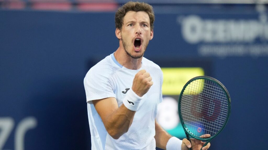 2022 champ Pablo Carreno Busta wins opening match at Toronto