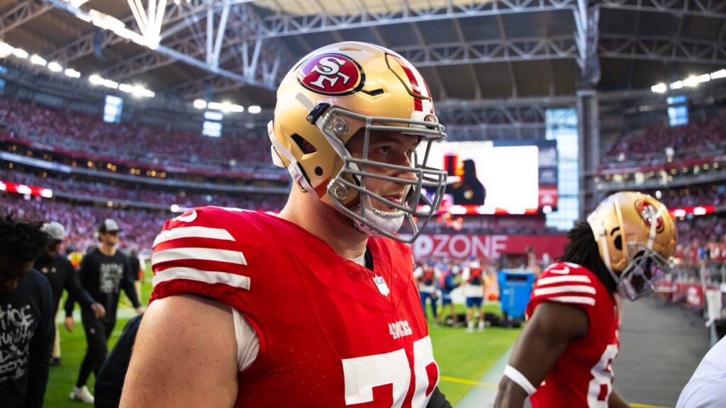 49ers training camp battle on OL gets shakeup with Ben Bartch injury
