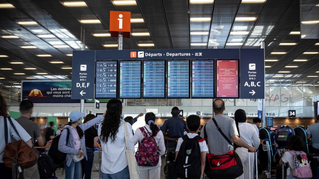 A strike by air traffic controllers is disrupting travel to, from and over France