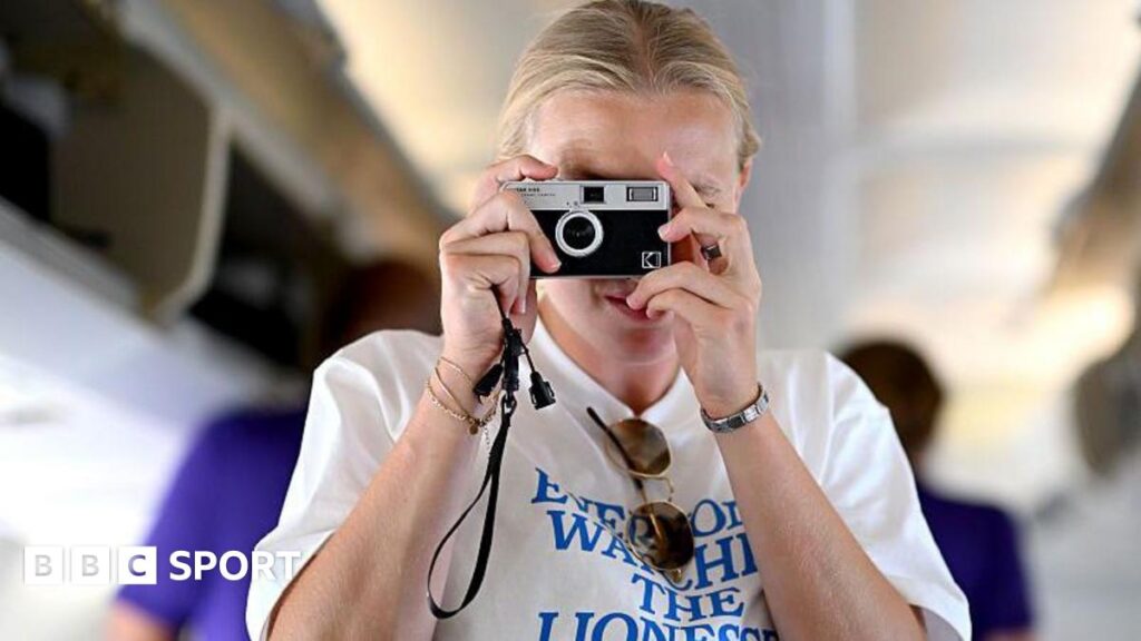 Aggie Beever-Jones with a camera