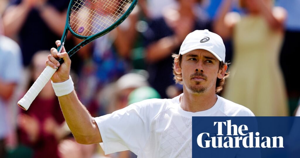 Alex de Minaur comes back from set down to advance at Wimbledon | Alex de Minaur
