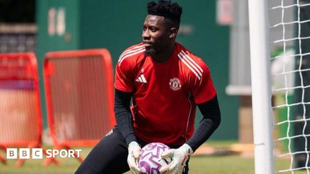 Manchester United goalkeeper Andre Onana