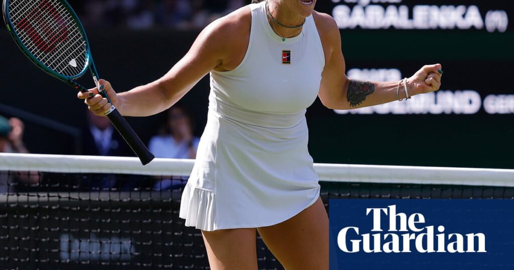 Aryna Sabalenka survives Siegemund scare to set up semi-final against Anisimova | Wimbledon 2025