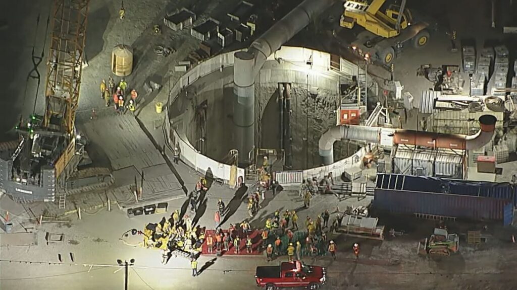 At least 31 workers rescued after tunnel collapse in Los Angeles: LAFD