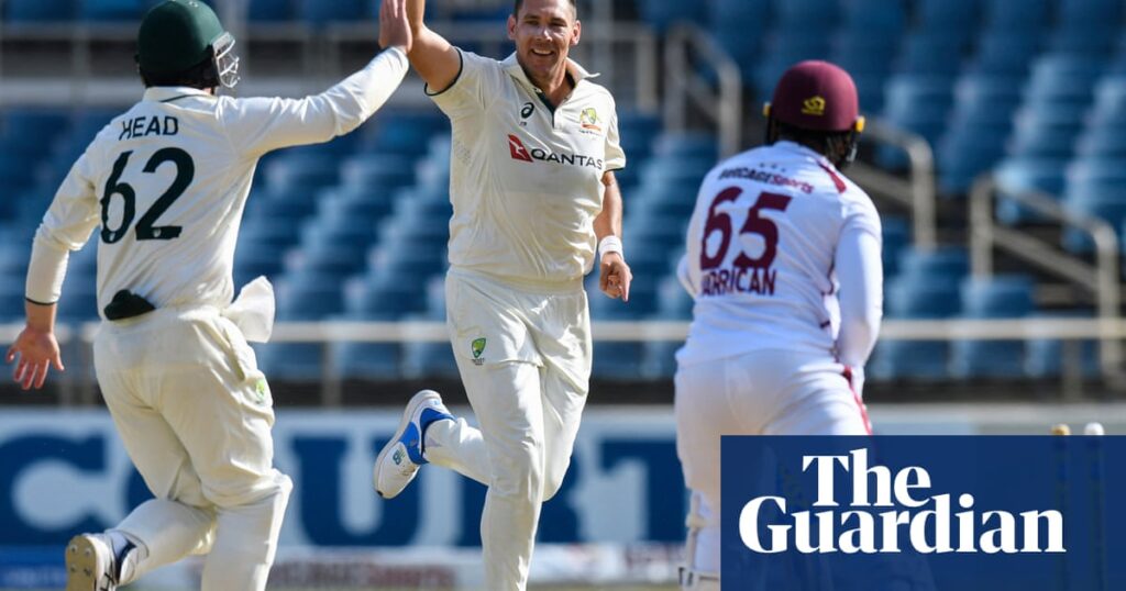 Australia bowl West Indies out for 27 as Boland takes hat-trick and Starc joins 400 club | Australia cricket team