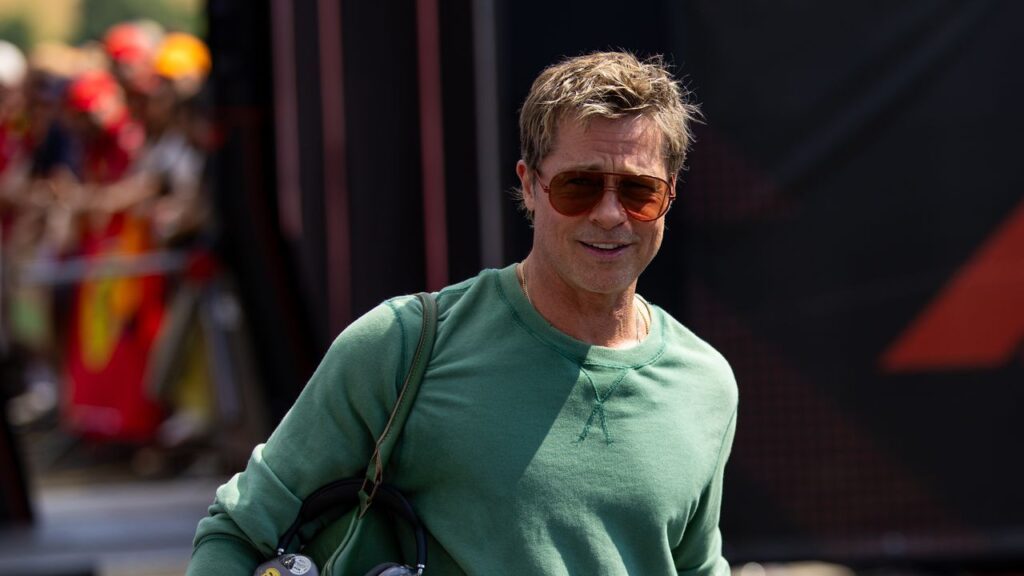 Brad Pitt's 'F1' Sweatshirt Is Hurtling Off the Shelves