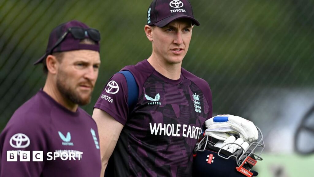 Brendon McCullum and Harry Brook
