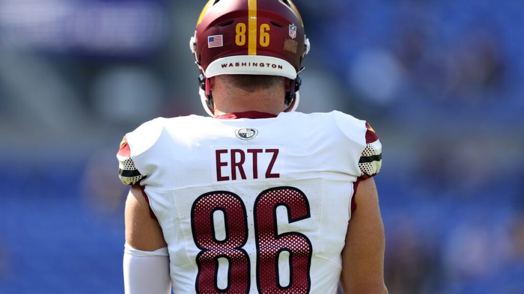 Commanders' Zach Ertz talks Jayden Daniels, tight end play