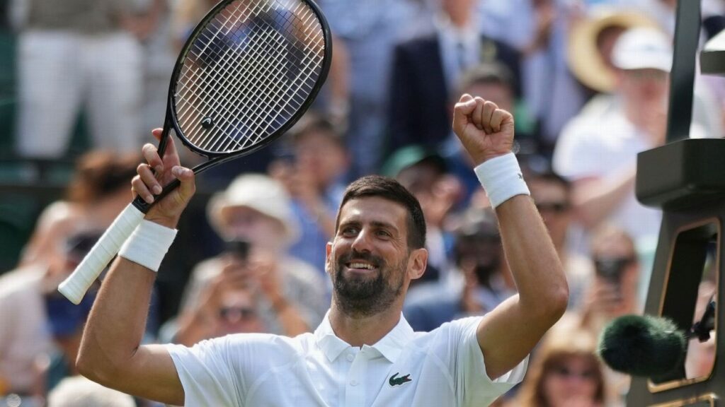 Djokovic reaches 3rd round at Wimbledon for record 19th time