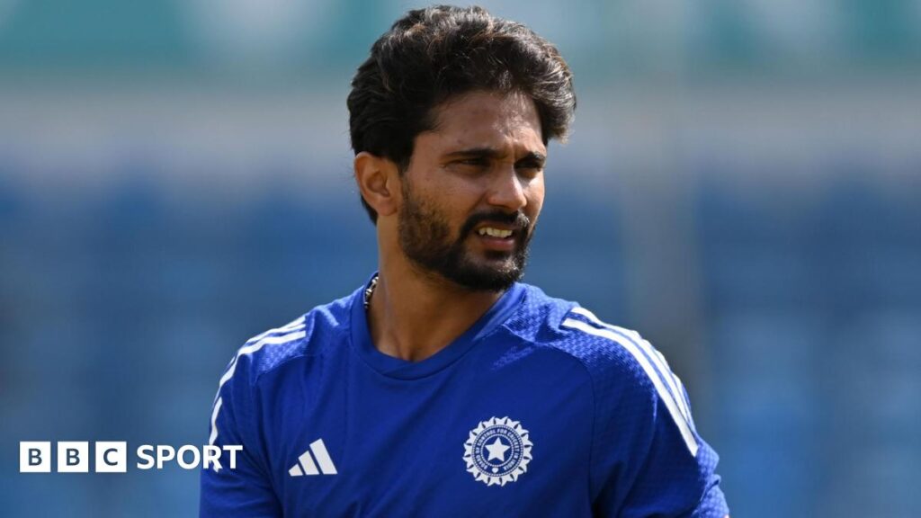 Nitish Kumar Reddy during an India training session