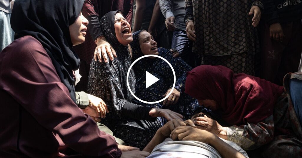 Israel Kills Dozens of Palestinians Seeking Aid, Gaza Officials Say