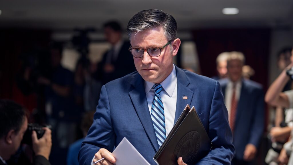Johnson says Bondi needs to 'come forward and explain' handling of Epstein files