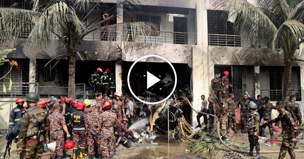Many Killed After Bangladesh Air Force Plane Crashes Into School