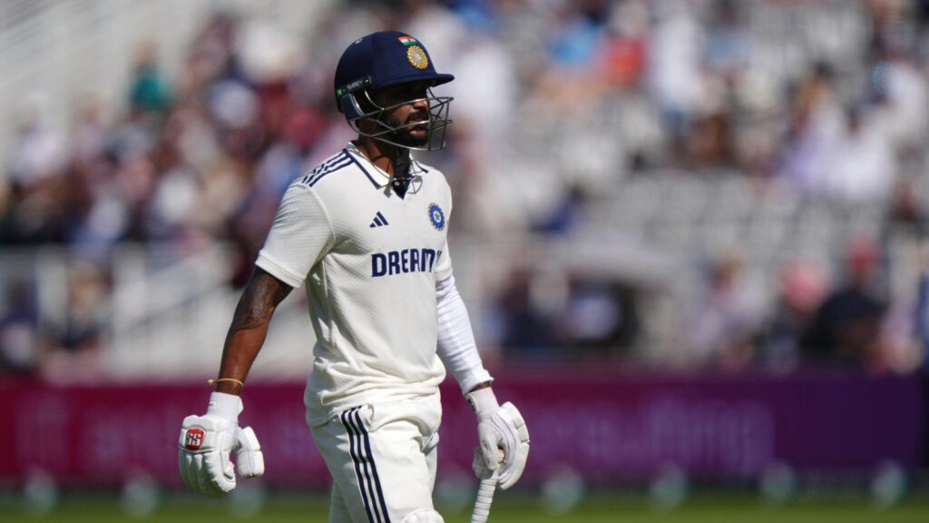 India's Nitish Kumar Reddy in action during third Test against England. (AP)