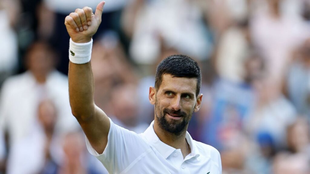 Novak Djokovic reaches men's-record 14th Wimbledon semifinal