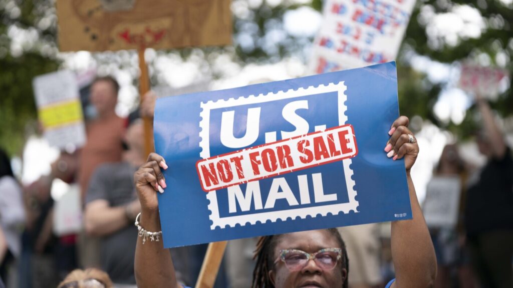 Postmaster General David Steiner speaks against privatizing USPS : NPR
