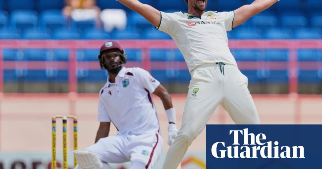 Remorseless Australian bowling onslaught blows away West Indies in second Test | Australia cricket team