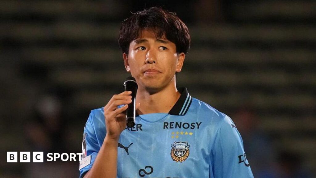 Shin Yamada said his goodbyes to Kawasaki Frontale fans on Wednesday