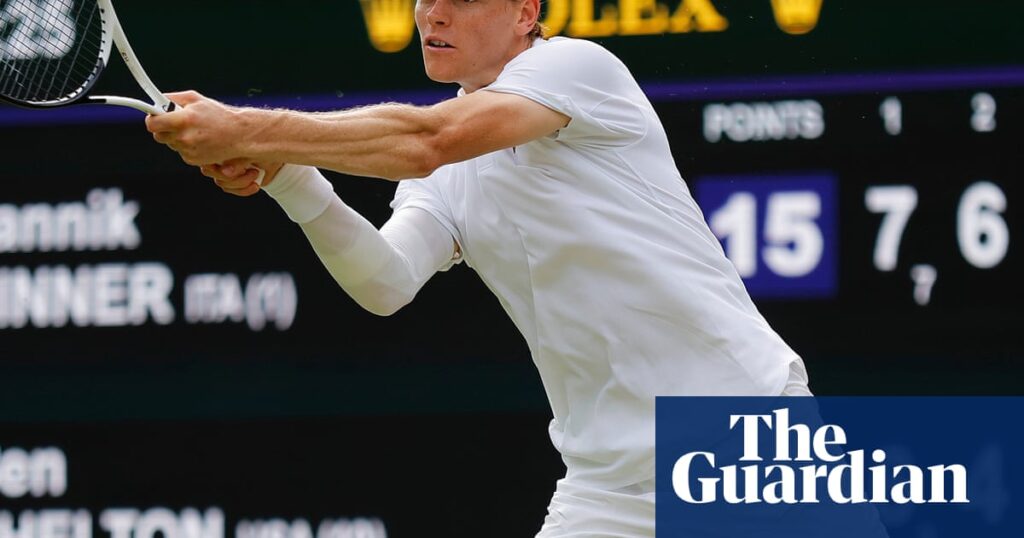 Sinner eases past Shelton in straight sets to seal Wimbledon semi-final spot | Wimbledon 2025