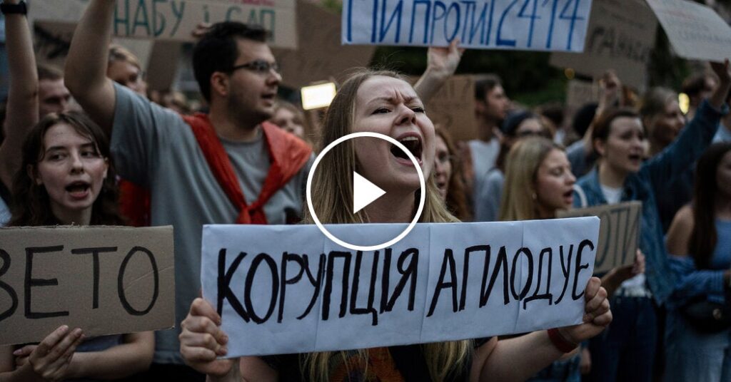 Thousands Protest After Ukraine Weakens Anticorruption Agencies