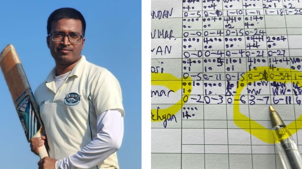 Kishore Kumar Sadhak took two hat-tricks in a single game, both coming in successive overs. (PHOTOS: Facebook via Ipswich & Colchester Cricket Club )