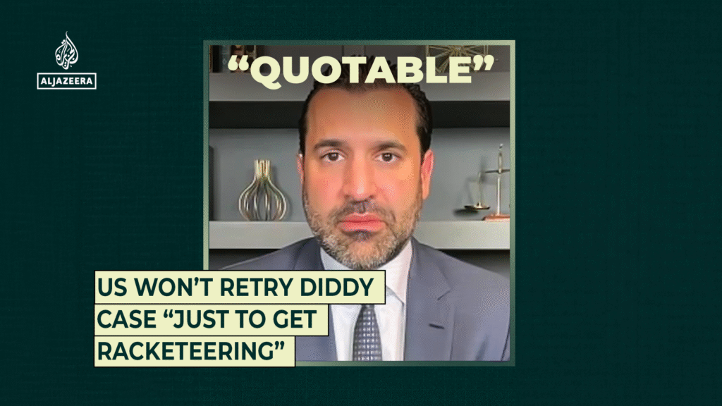 US won’t retry Diddy case “just to get racketeering”