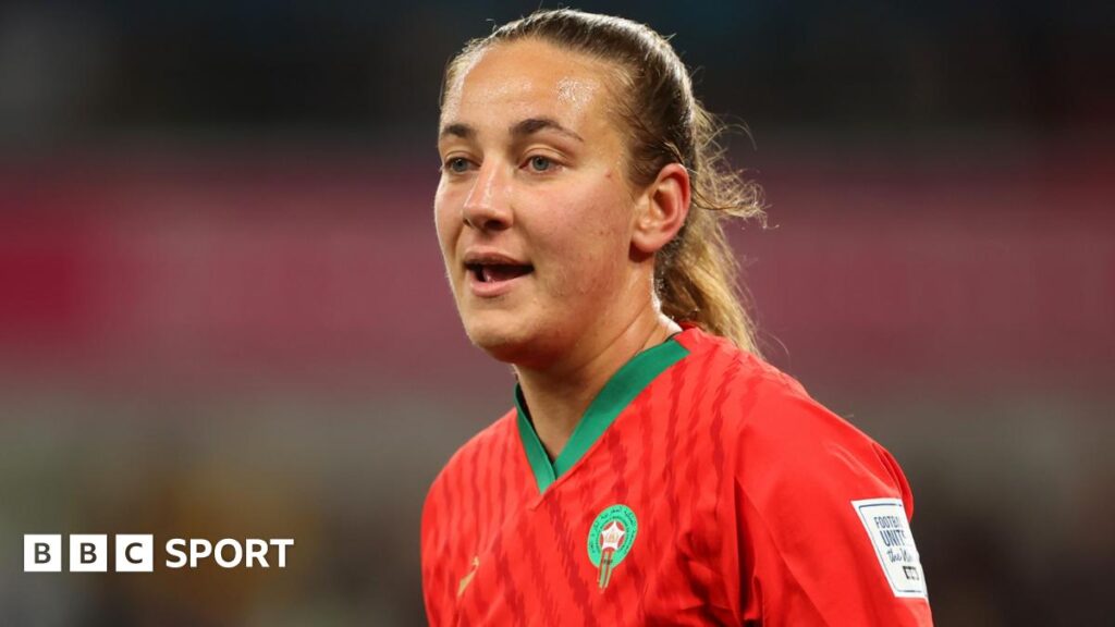 Yasmin Mrabet in action for Morocco
