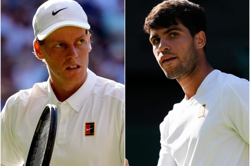 Wimbledon men’s singles final between Carlos Alcaraz and Jannik Sinner delayed