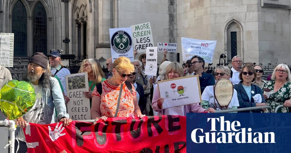 Wimbledon tennis site expansion can go ahead, high court rules | Wimbledon