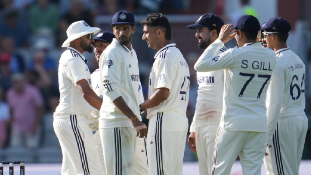 Anshul Kamboj conceded 0/17 in three overs with the new ball before being removed from the attack for Mohammed Siraj on Thursday. (AP)