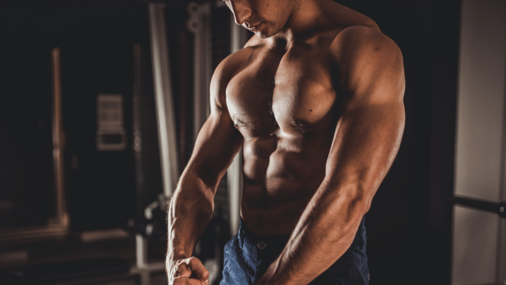 A man with a strong looking chest